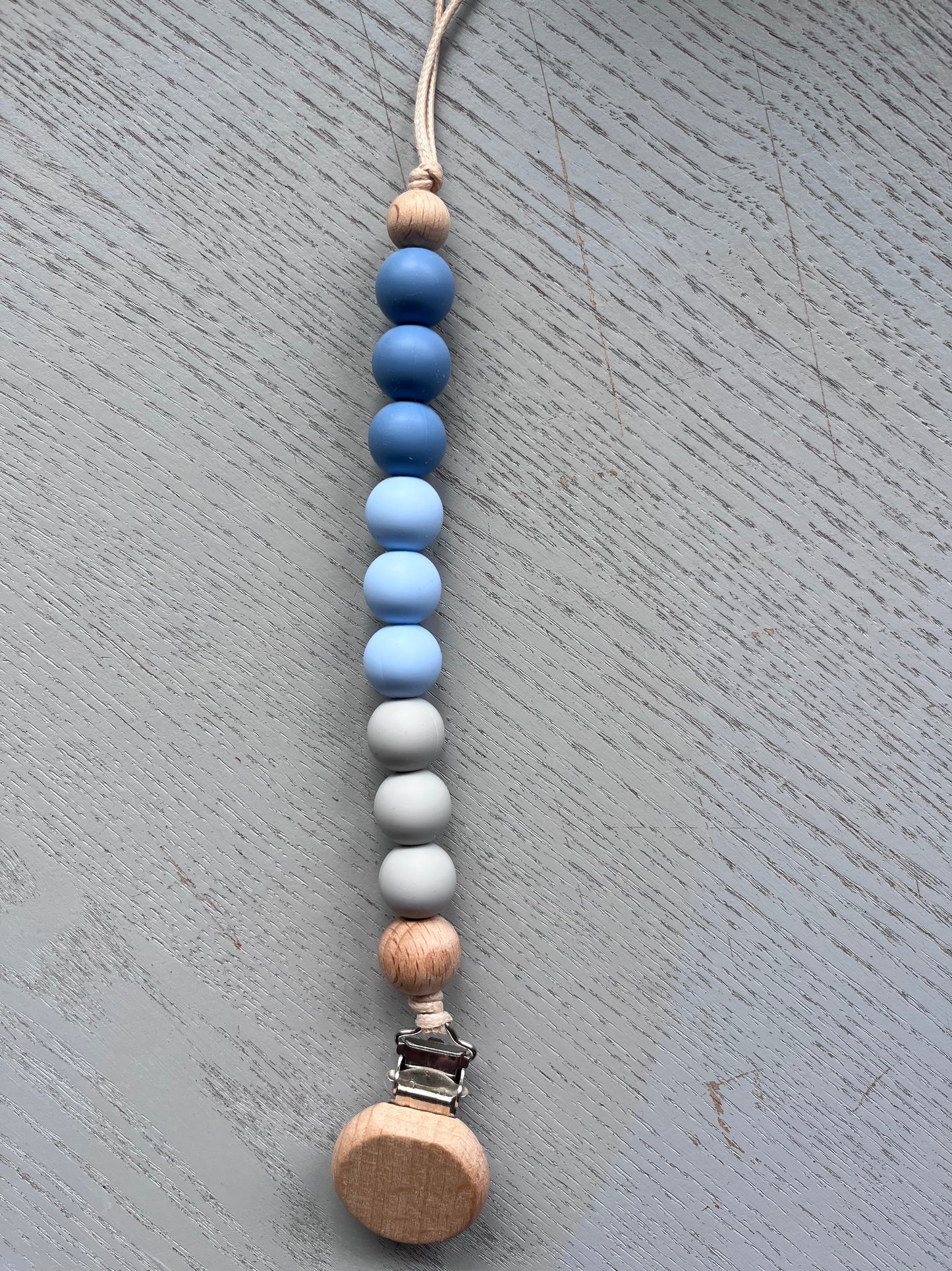 Indigo Pacifier Clip