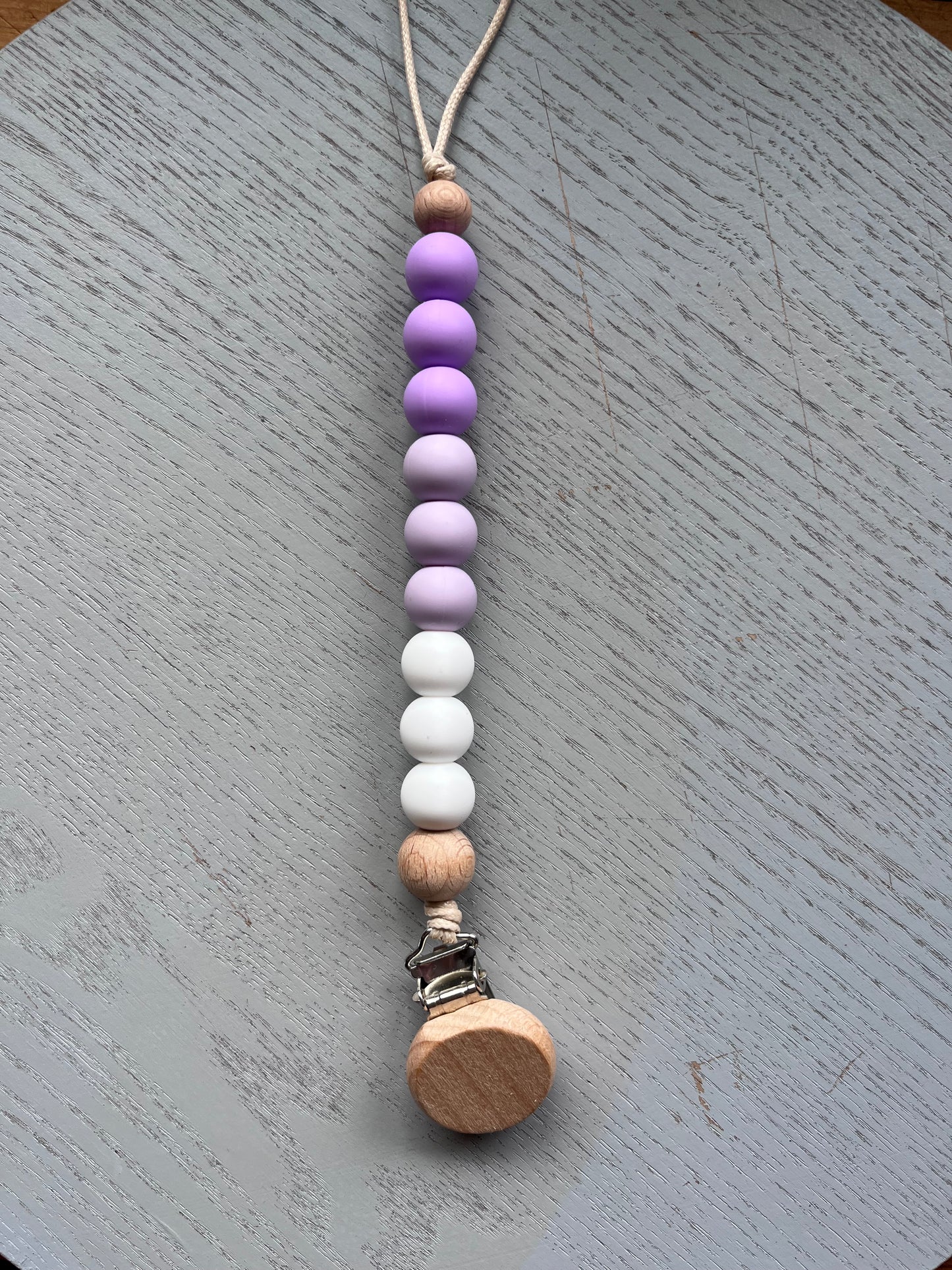 Lavender Pacifier Clip