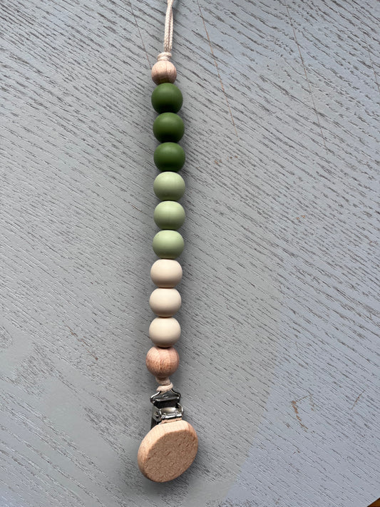 Sage - Pacifier Clip