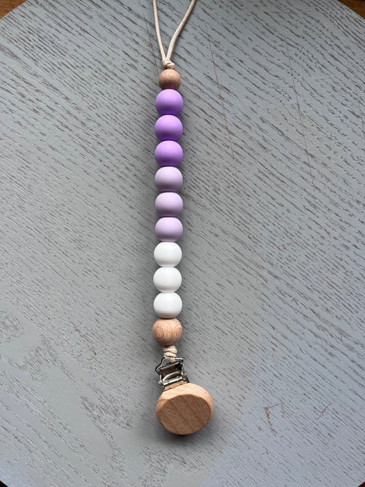 Lavender Pacifier Clip